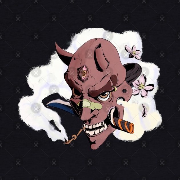 japan mask hannya by NevermindOnArt